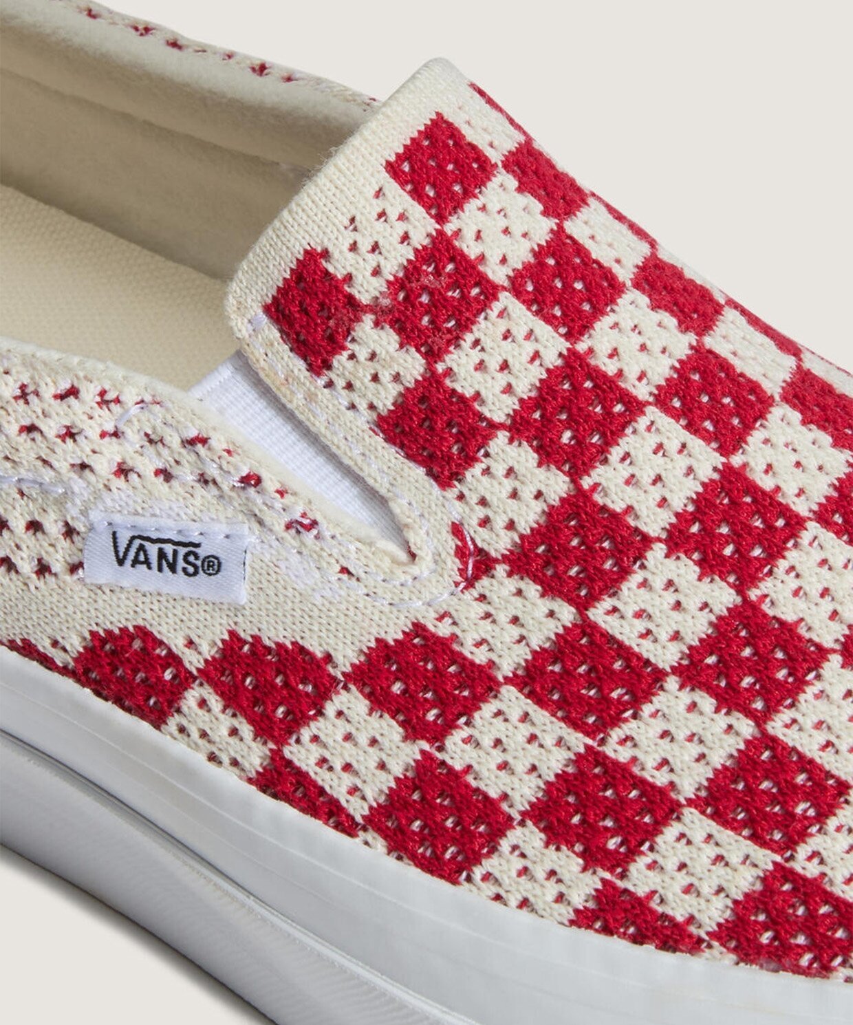 Vans LX Classic slip on ricamate checkboard