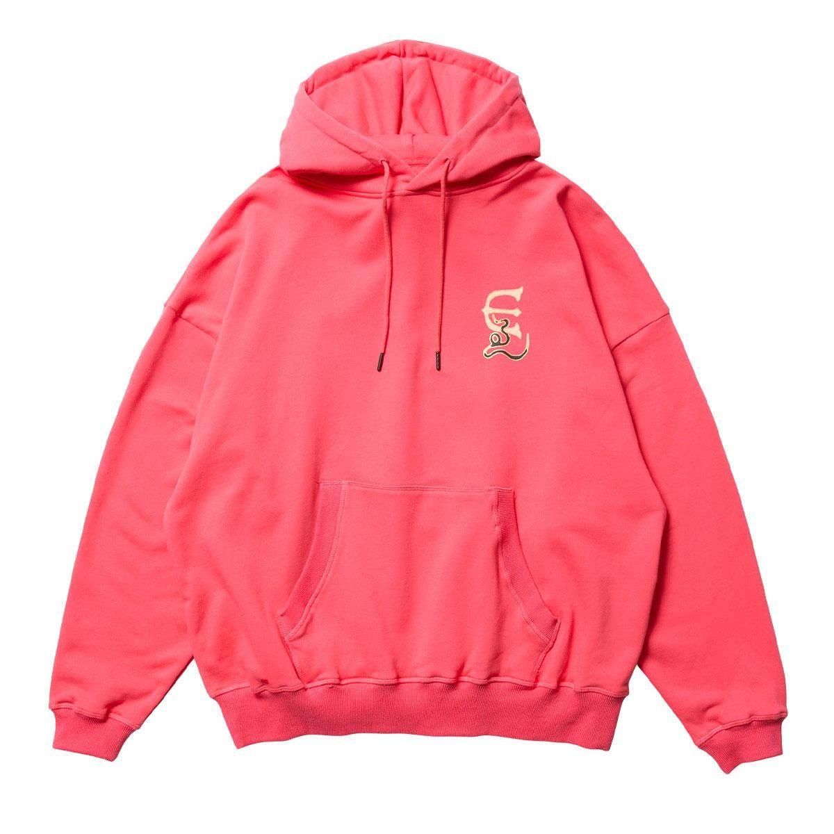 Felpa Overland con cappuccio corallo