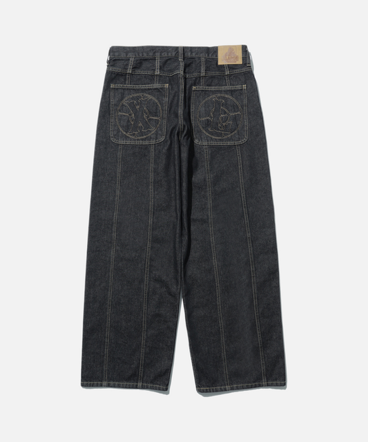 Jeans Embroidery denim scuro