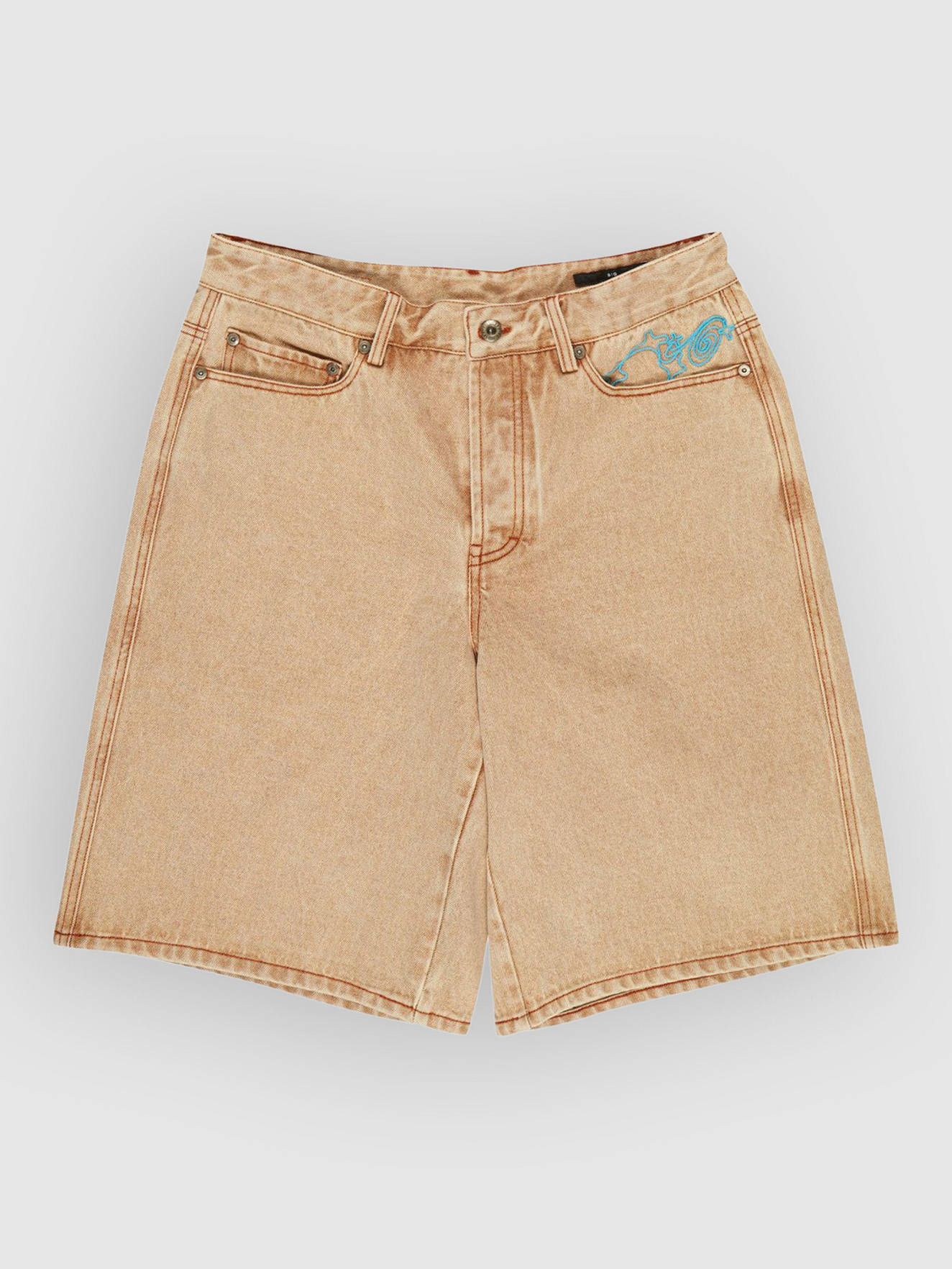 Pantaloncini Eaxe big 5 denim sabbia