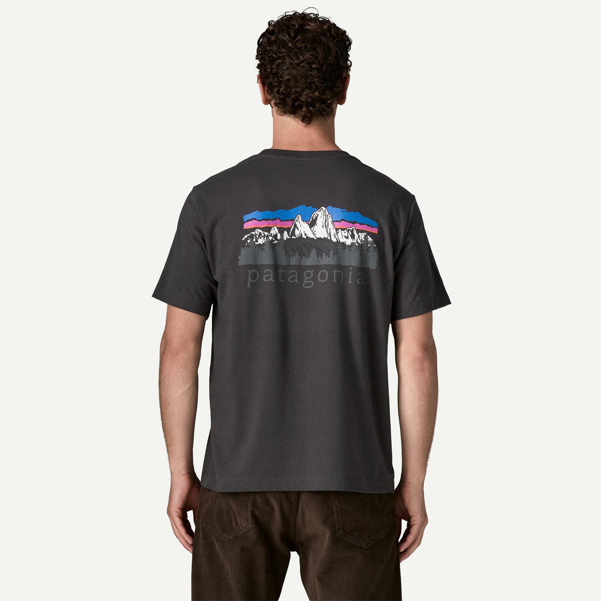 T-shirt Patagonia Foothills nero