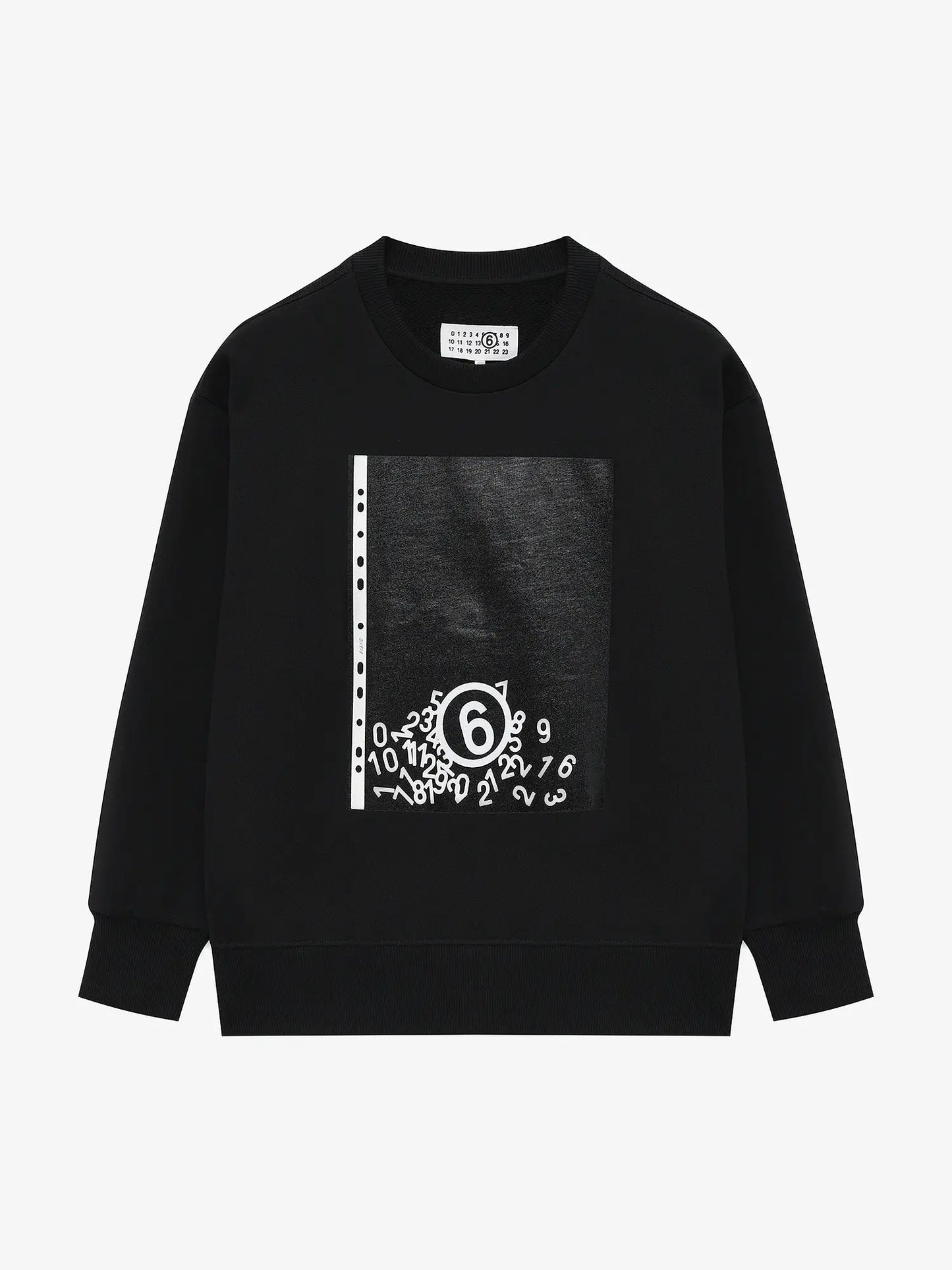 Felpa Maison Margiela girocollo nero - 8/16 ANNI