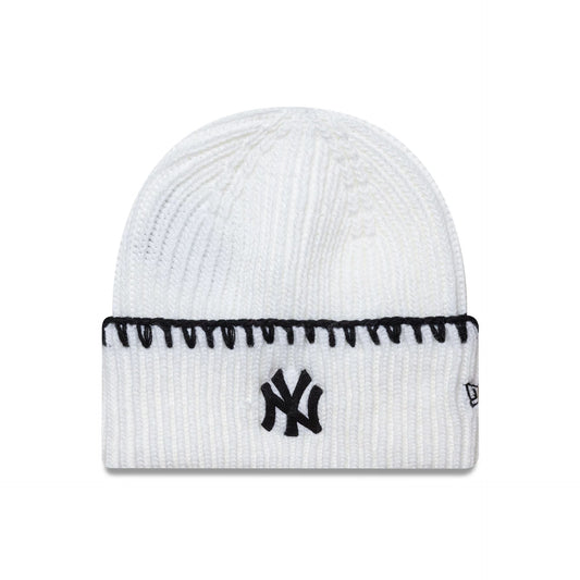 Berretto NY a maglia bianco