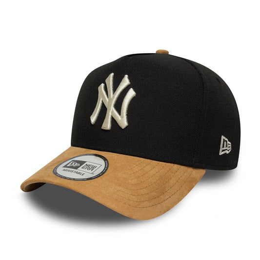 Cappellino E-Frame New york nero visiera beige