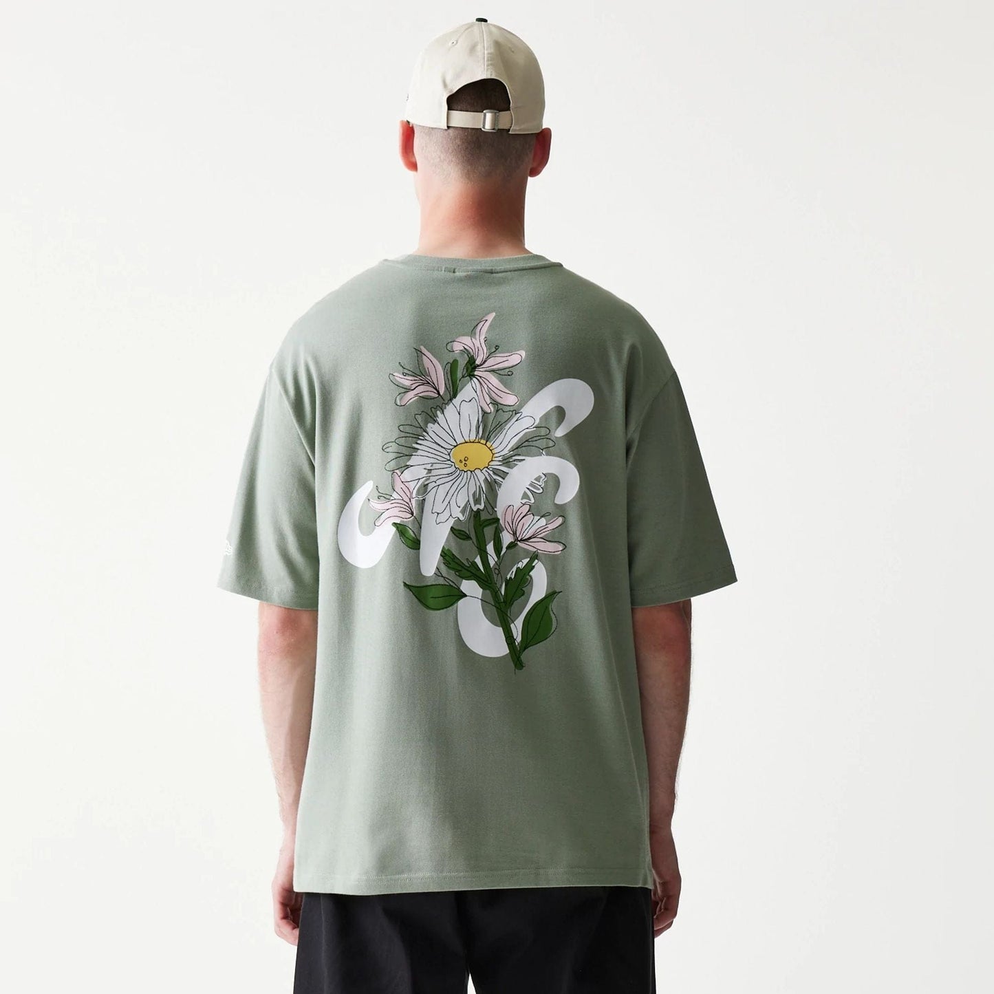 T-Shirt Floral verde