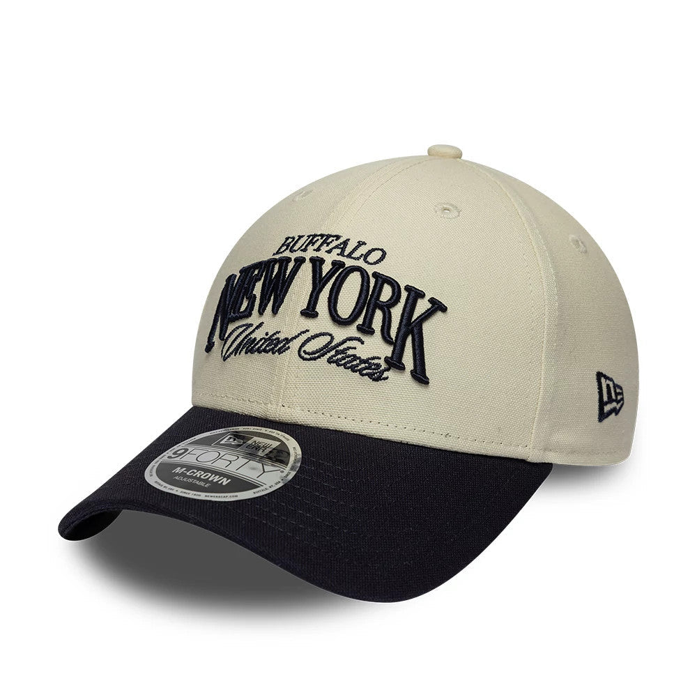 Cappellino 9FORTY New York crema/nero
