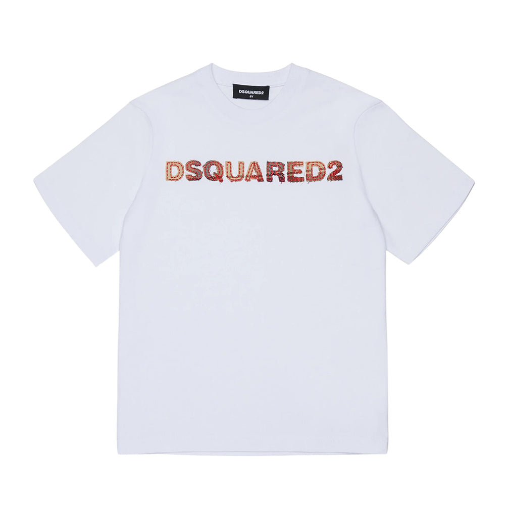 T-shirt DSQUARED2 Slouch bianco - 12/16 ANNI