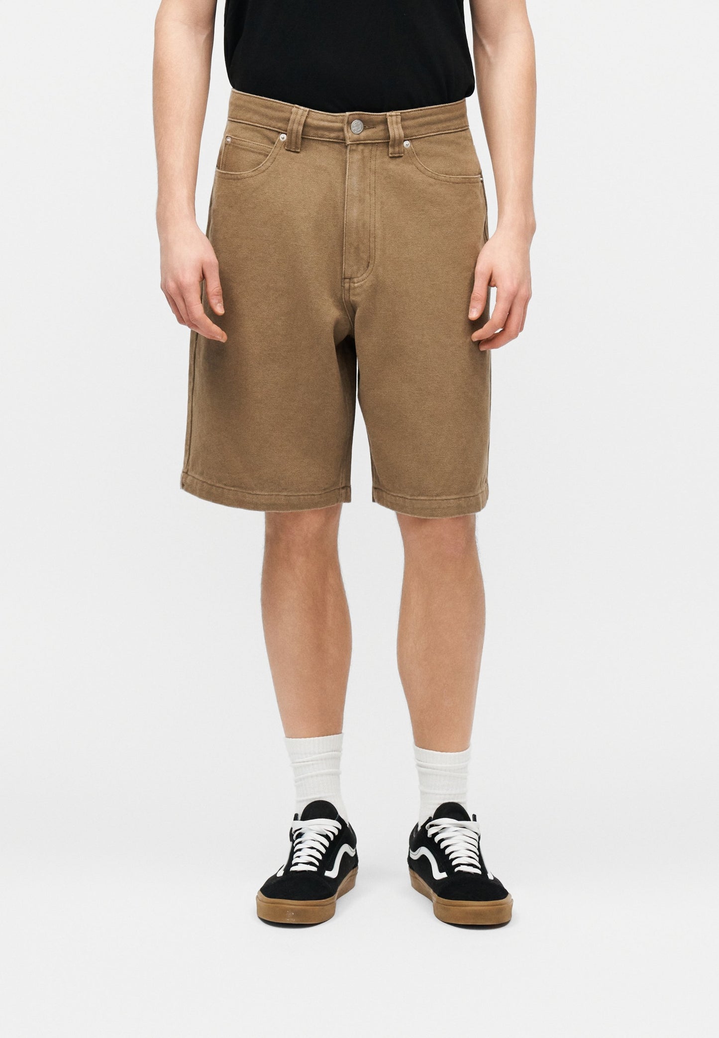 Pantaloncini Big Santa cruz in canvas marrone