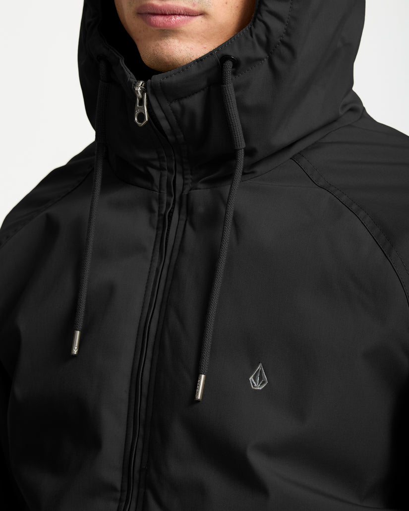 Giacca Hernan 10K con cappuccio nero