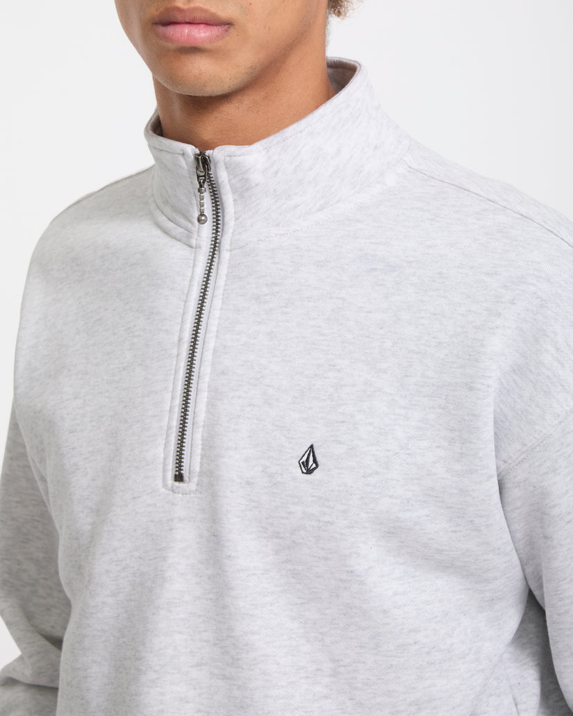 Felpa Single stone 1/4 zip girocollo grigio