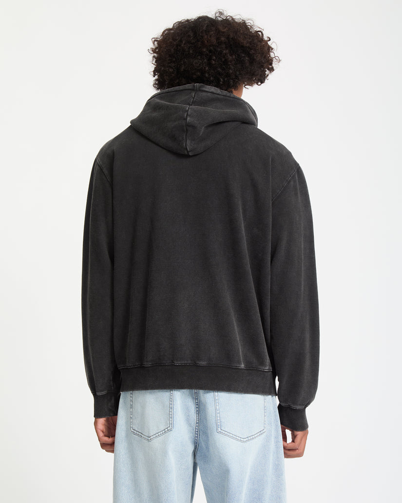 Felpa Studder full zip con cappuccio grigio topo