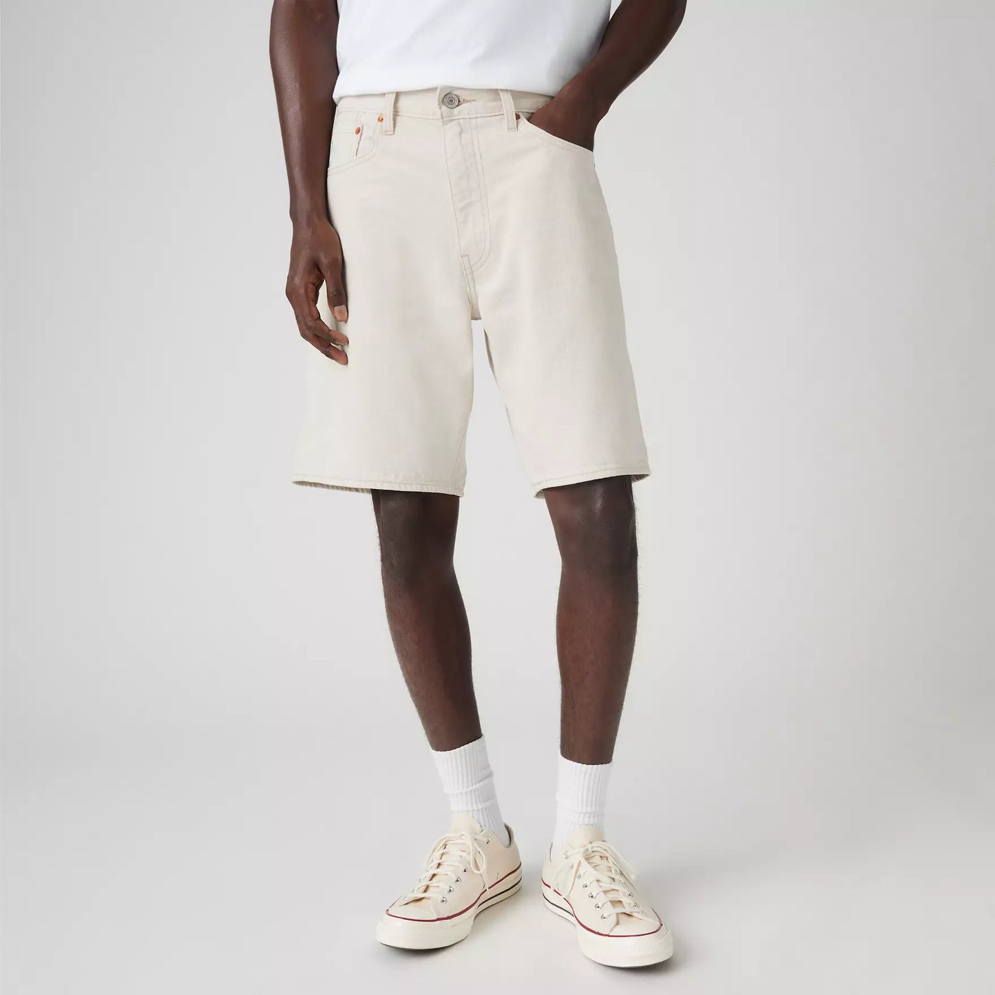 Pantaloncini Levi's® 468 loose in lino bianco