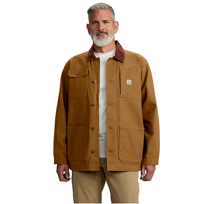 Giacca Duck rugged flex loose fit marrone