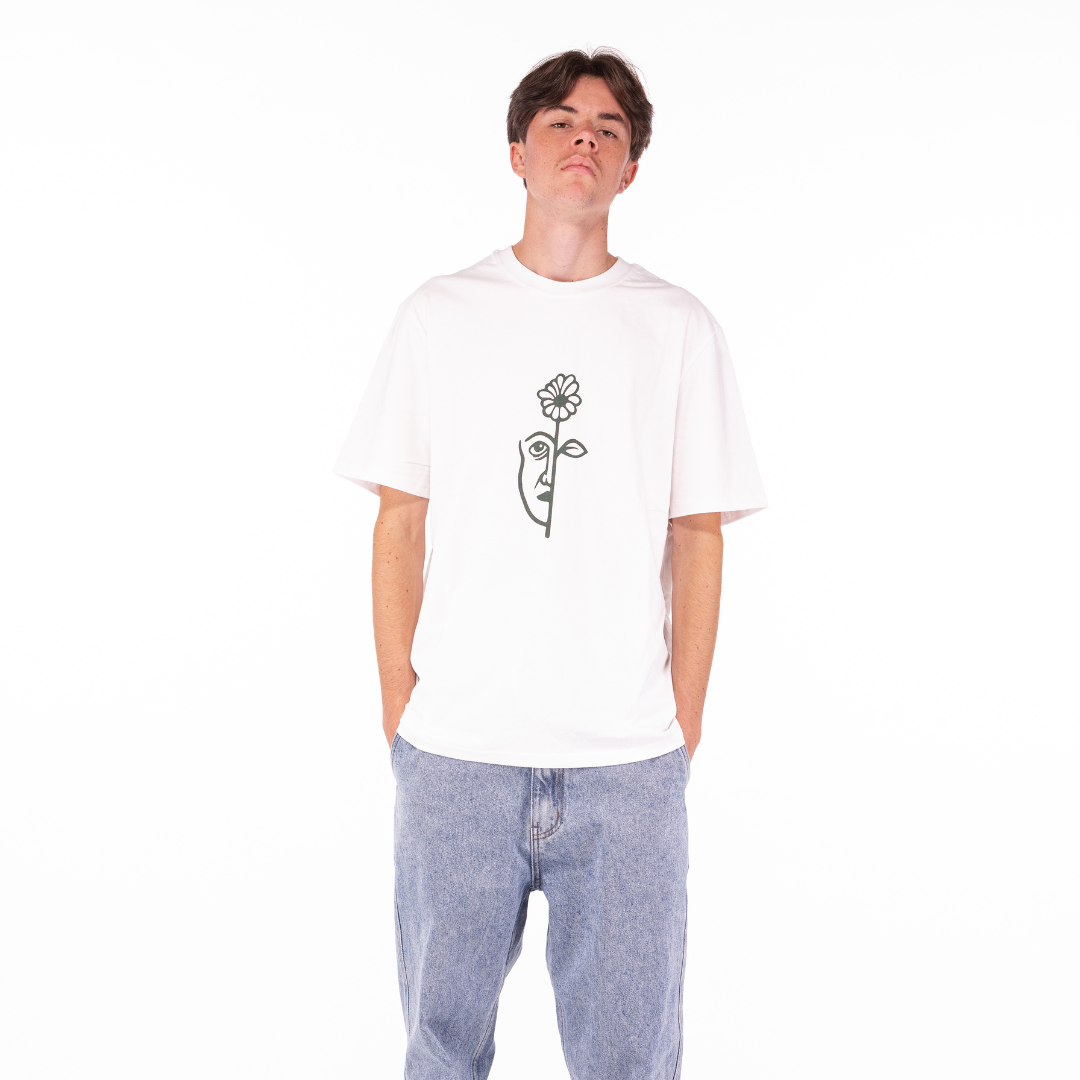 T-Shirt Split bianco