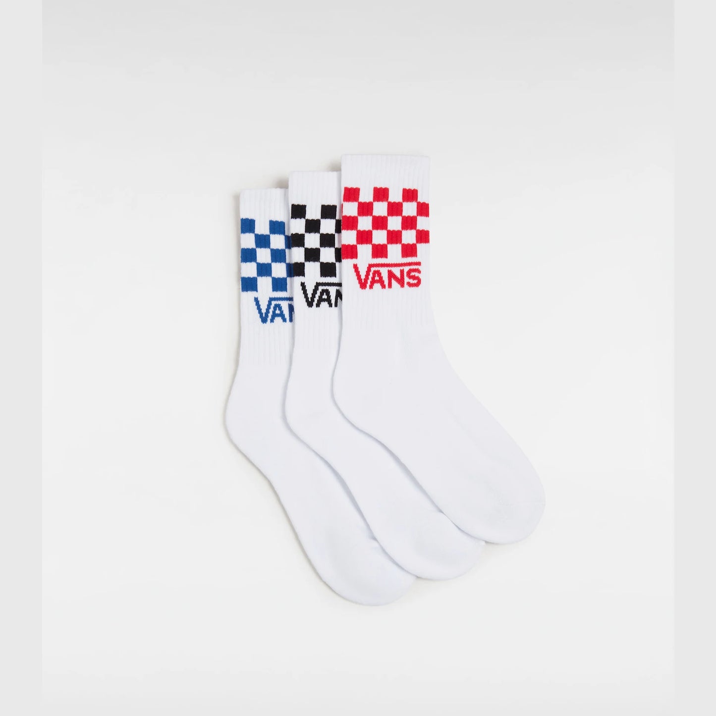 Calze Vans crew rosso/blu/nero da bimbo/a - 3 paia
