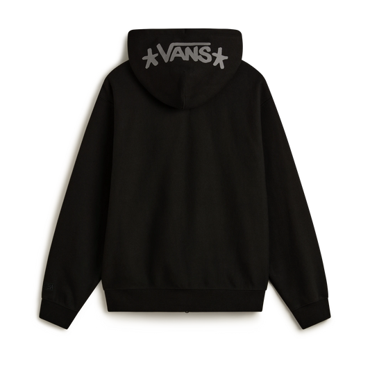 Felpa Atiba full zip con cappuccio nero