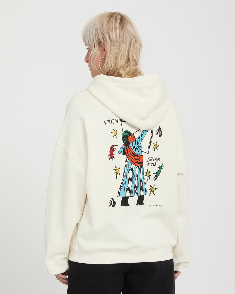 Felpa Radical daze up con cappuccio crema
