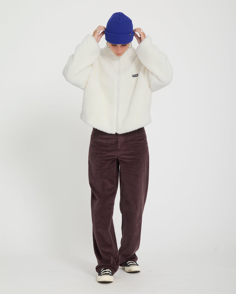Giacca sherpa wylding out bianco/offwhite