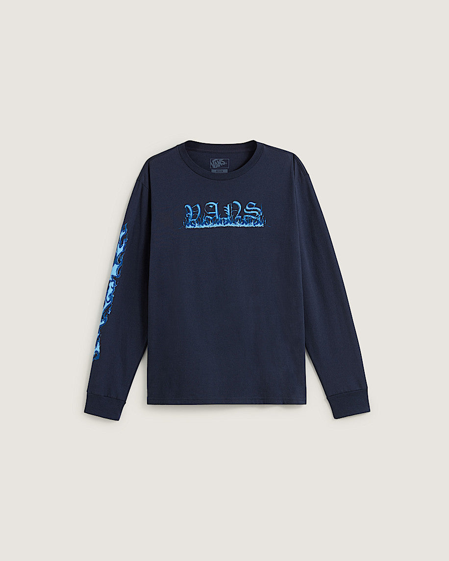 T-shirt Inferno a maniche lunghe blu - 8/14 ANNI