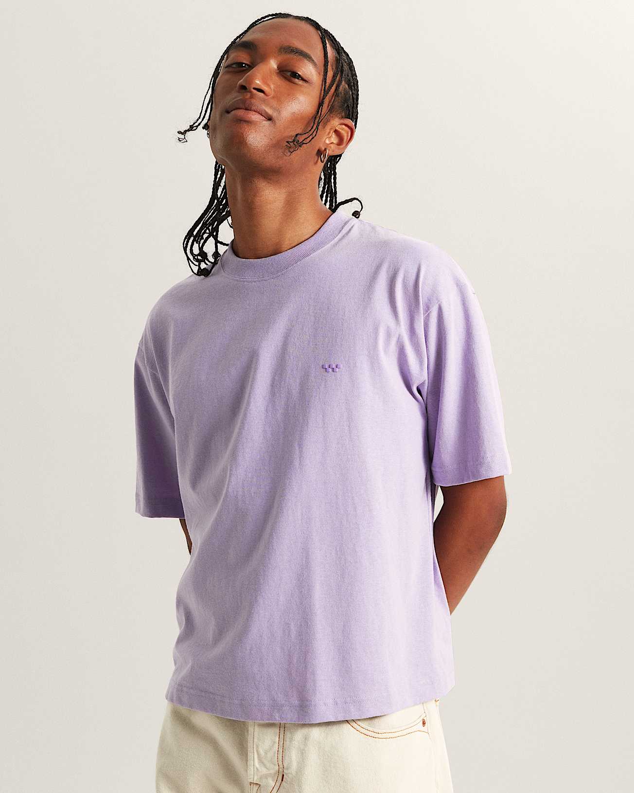 T-Shirt Blurred face lilla