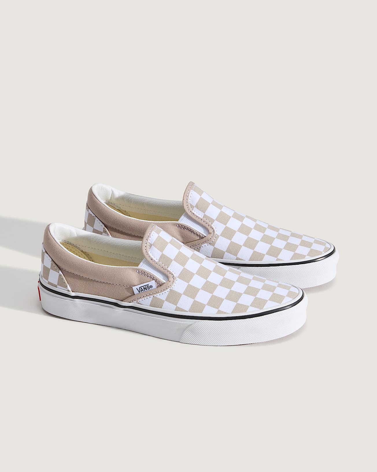 Vans Slip on checkerboard scacchi beige