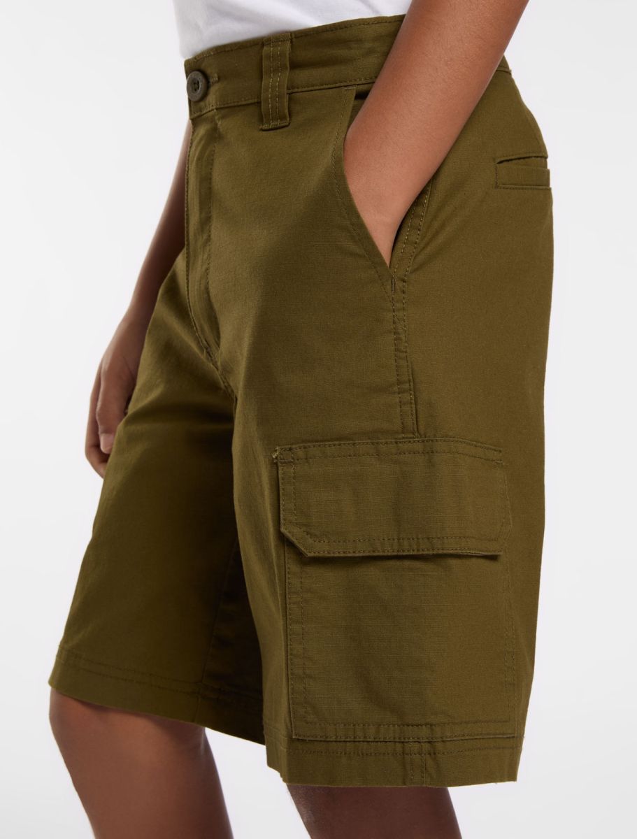 Pantaloncino Ripstop cargo verde - 4/16 ANNI