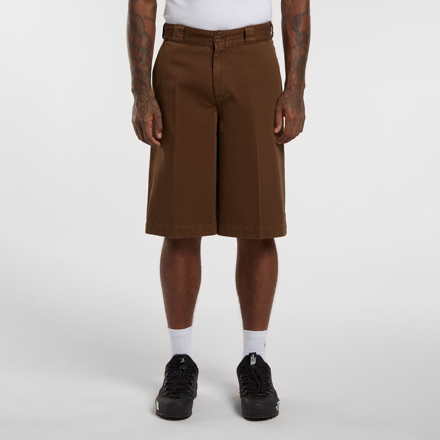 Shorts 247 da lavoro marrone