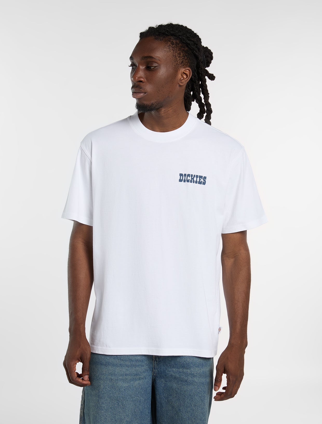 T-Shirt Plain city bianco