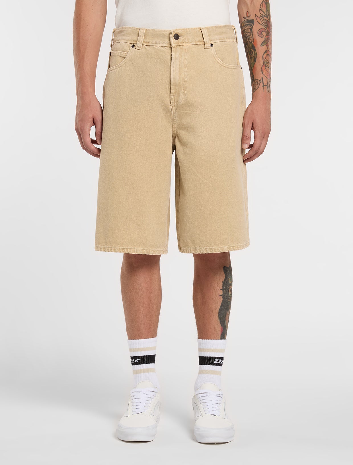 Shorts 958 13-inch loose in denim sabbia