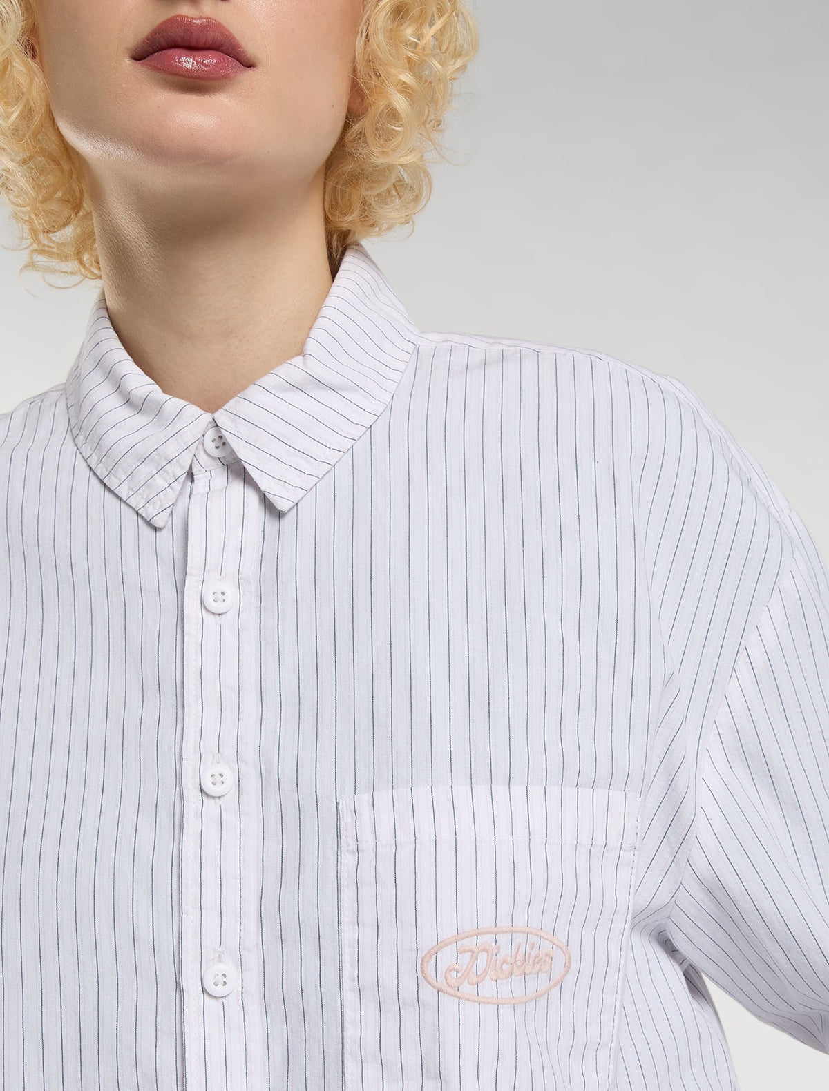 Camicia Dickies crop a righe