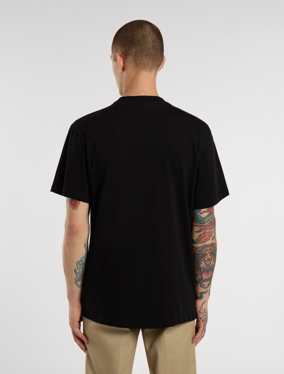T-Shirt Heavyweight con taschino nero
