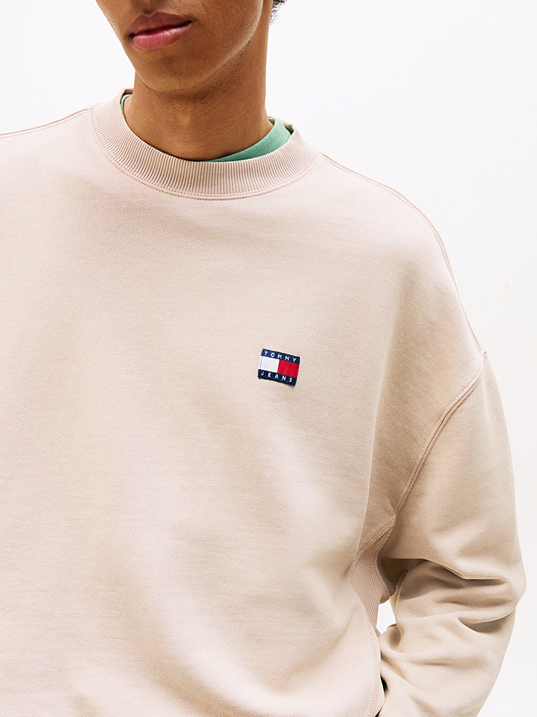 Felpa Tommy jeans girocollo sabbia
