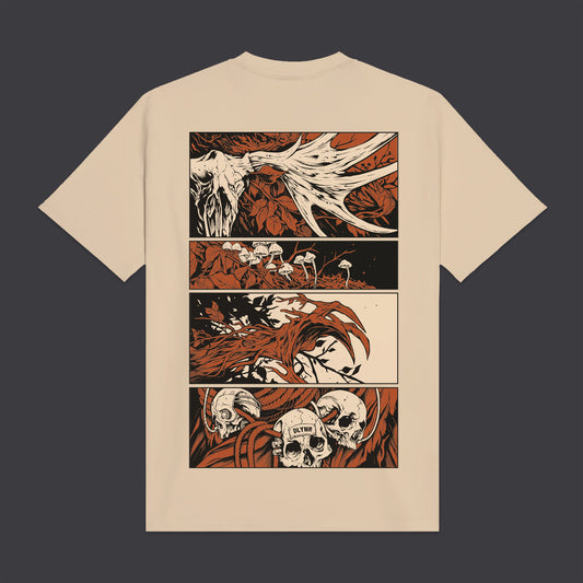 T-Shirt Leshen comic beige