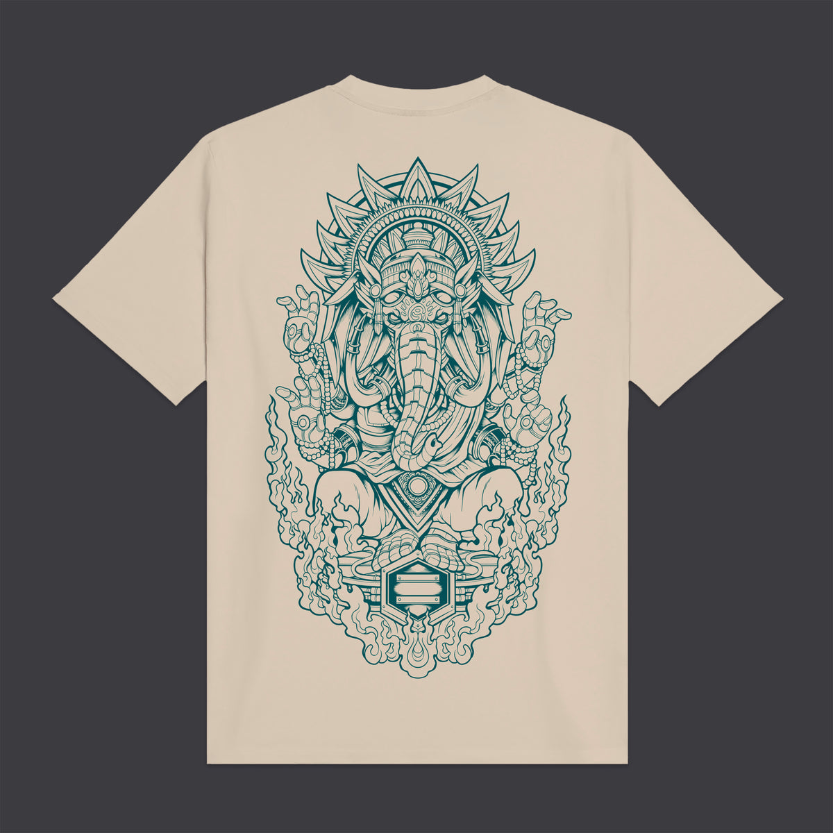 T-Shirt Ganesha panna