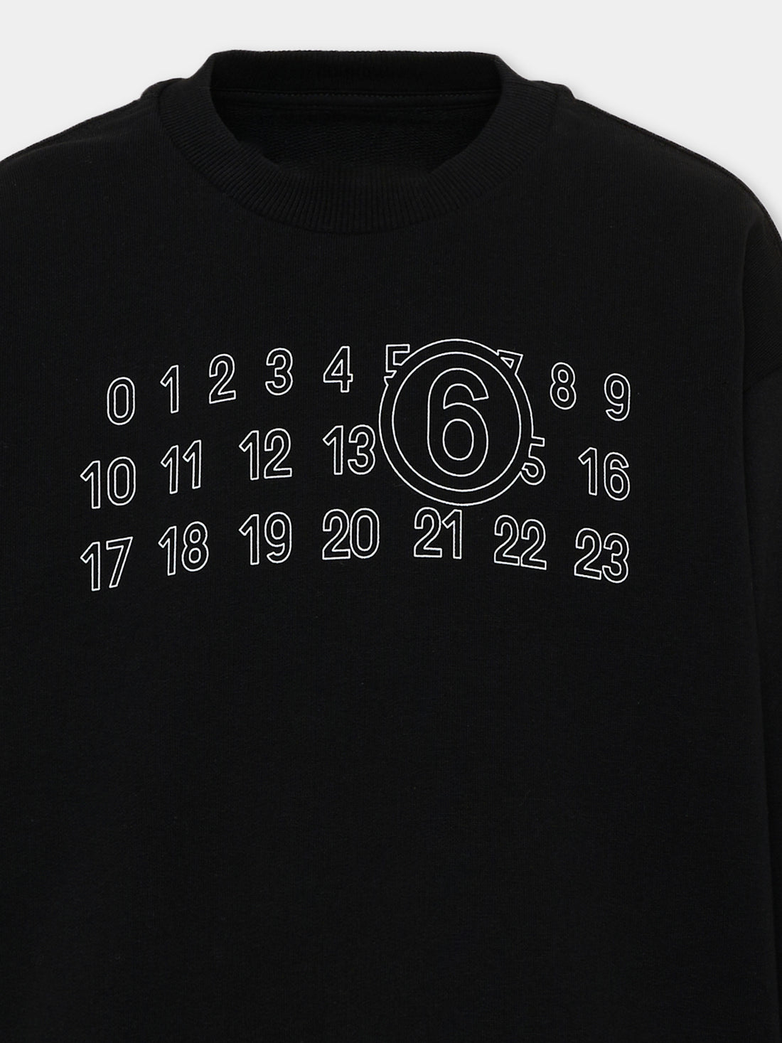 Felpa Maison Margiela girocollo nero - 8/16 ANNI