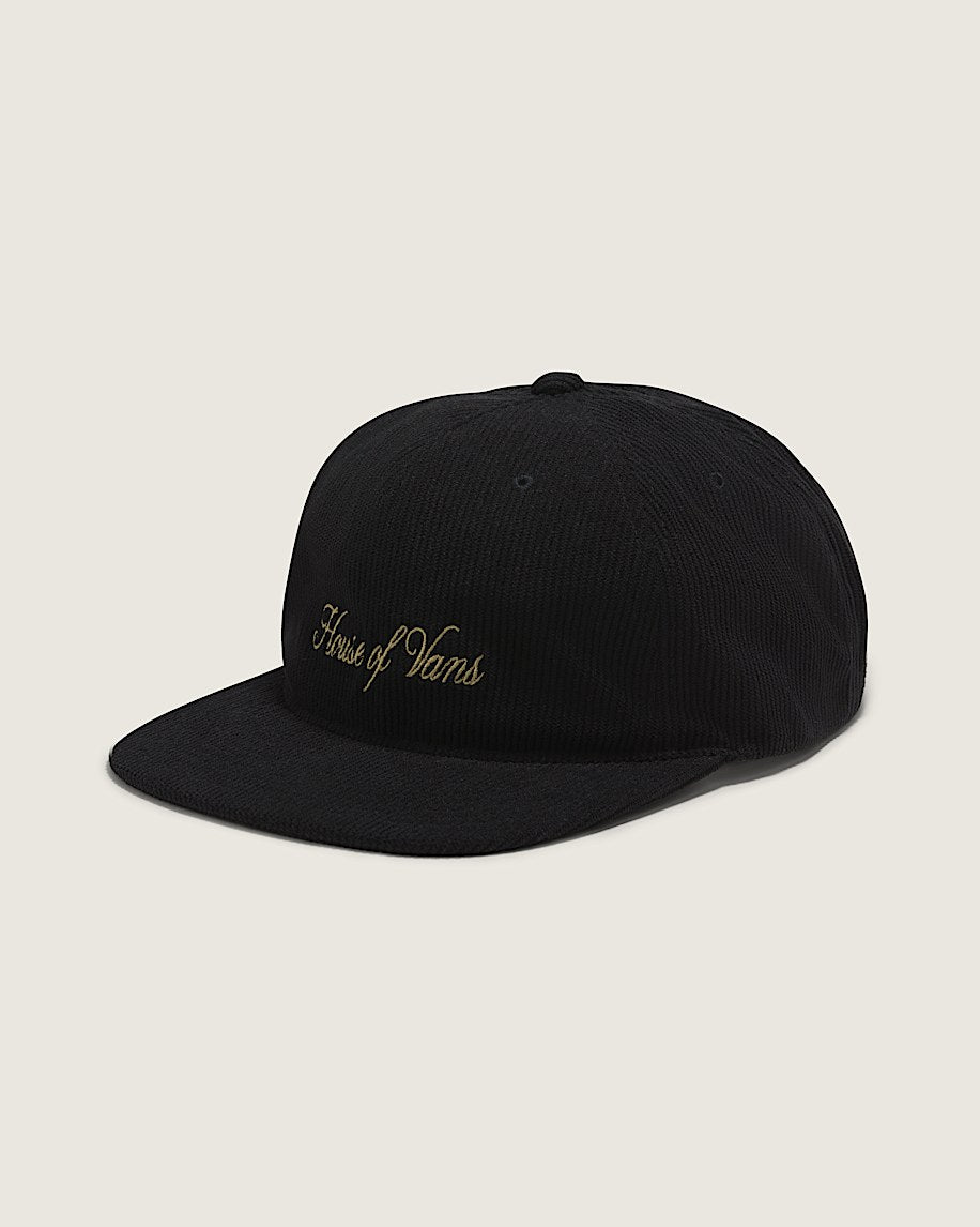 Cappellino Leisure low in velluto nero