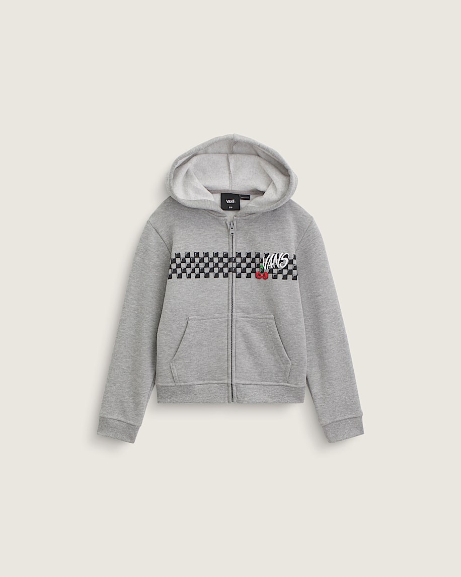 Felpa Cherries full zip con cappuccio grigio - 2/8 ANNI
