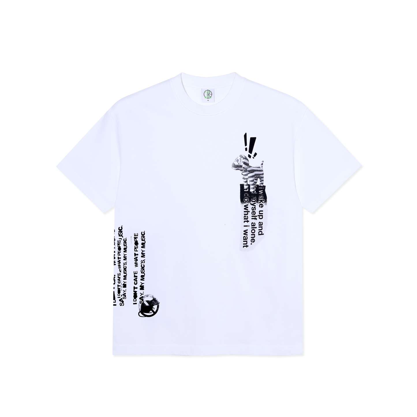 T-Shirt My music bianco
