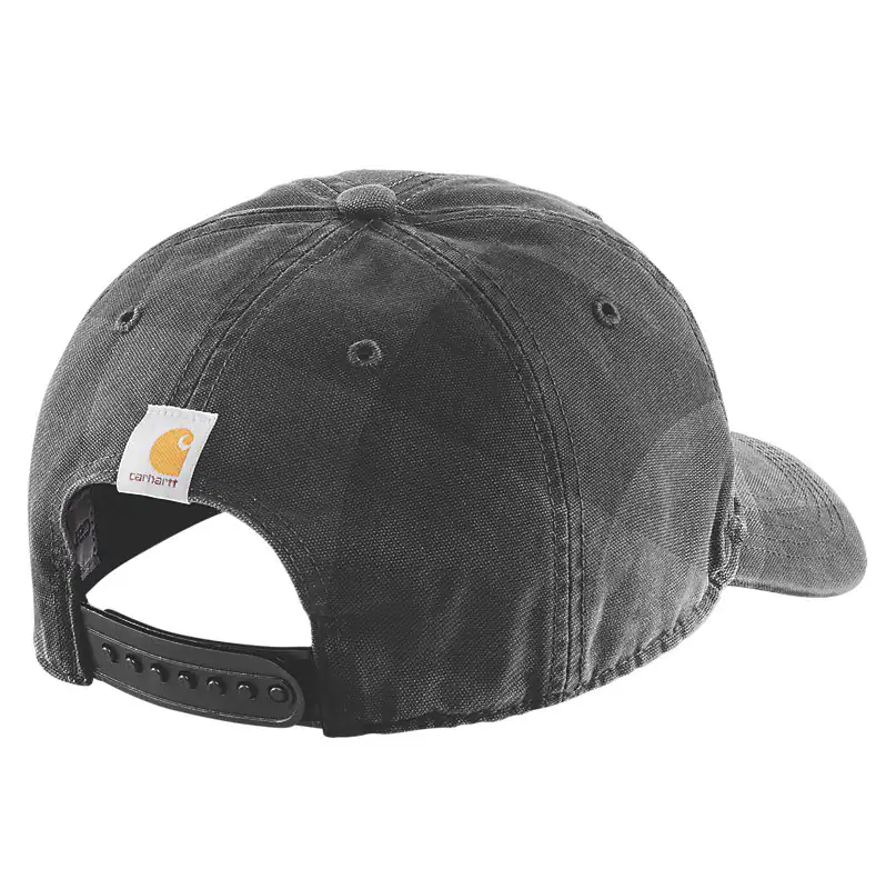 Cappellino Flannel script nero/grigio