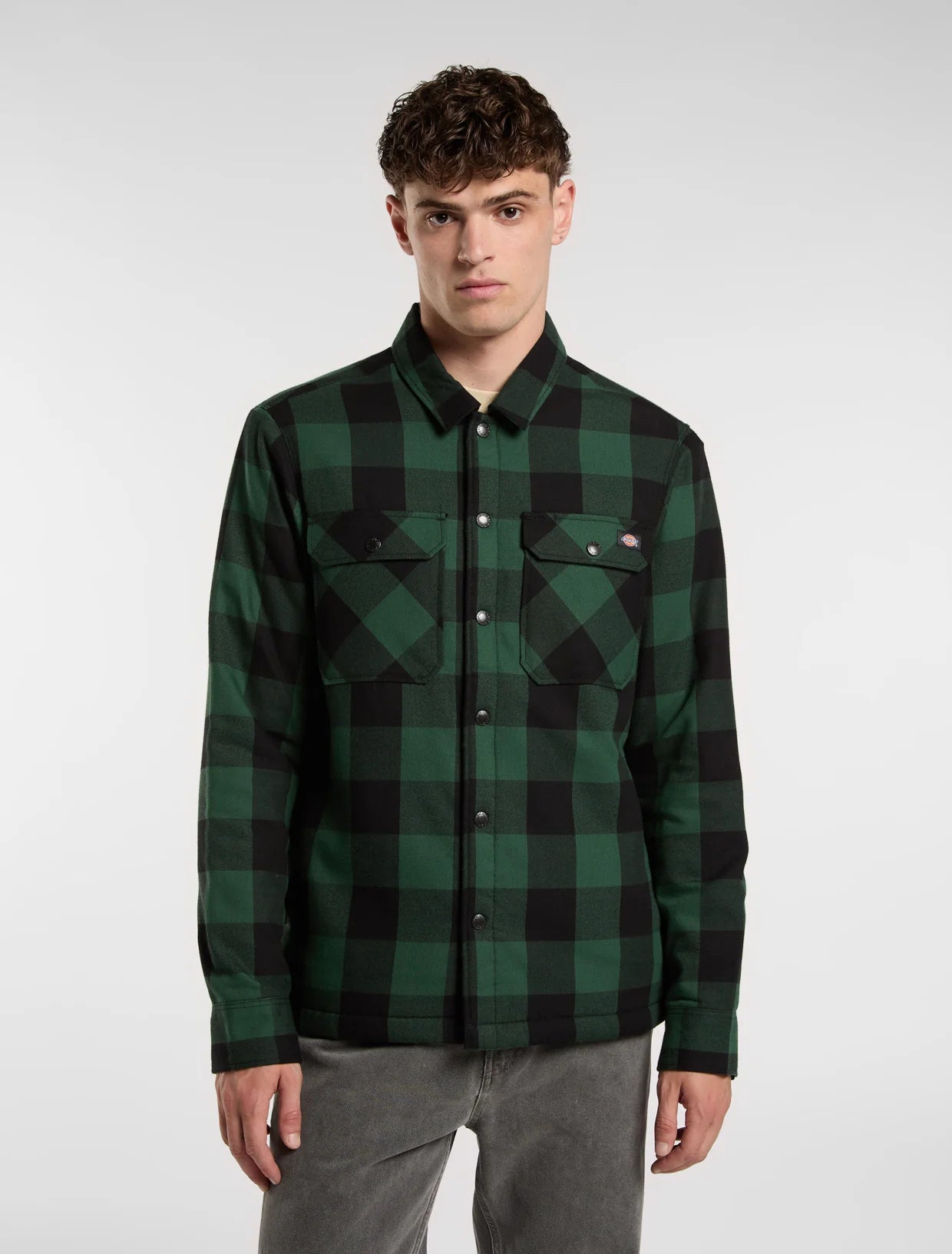 Camicia Sacramento a quadri verde/nero