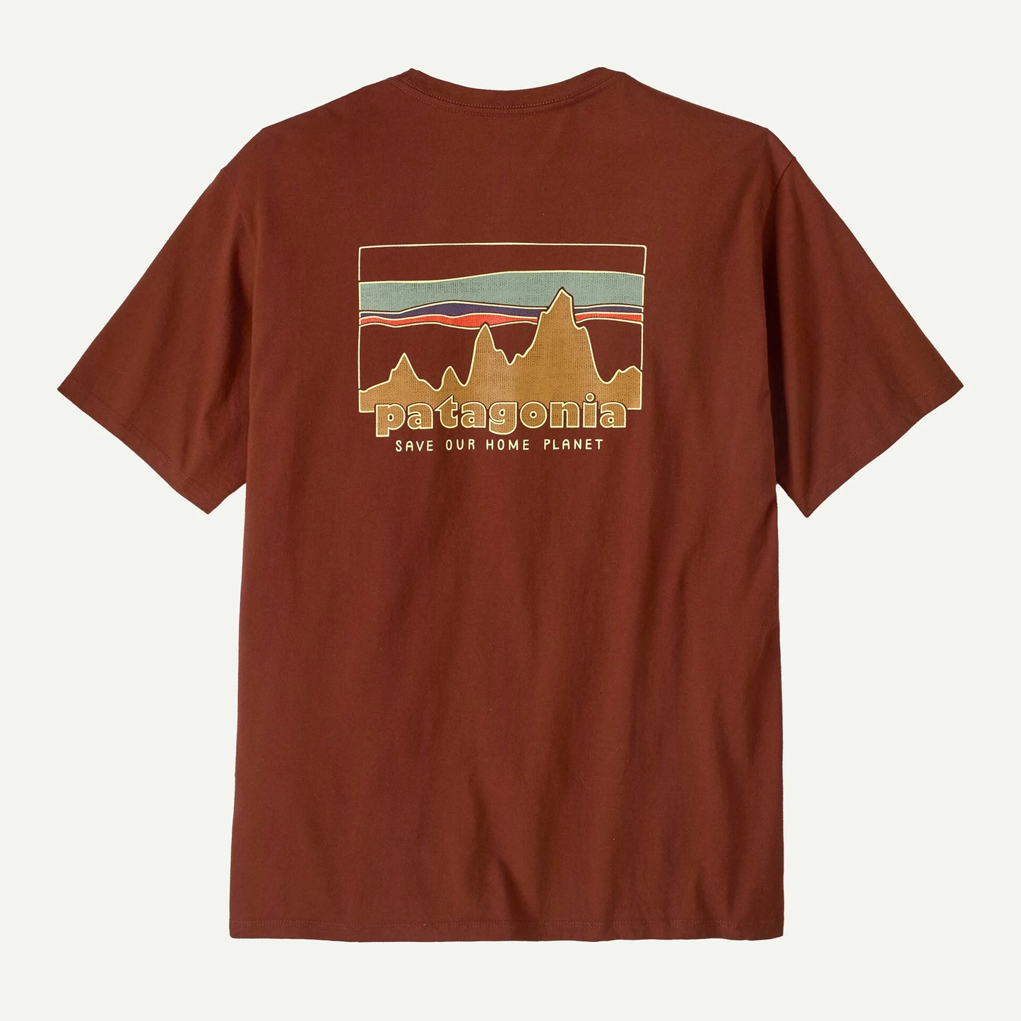 T-Shirt 73 Skyline marrone