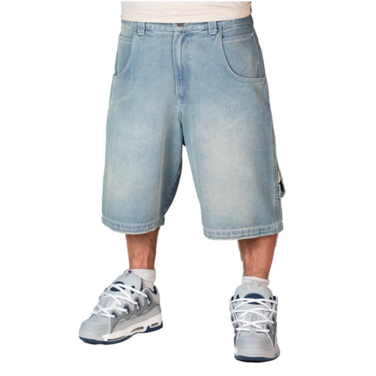 Pantaloncini Blue skin denim slavato chiaro