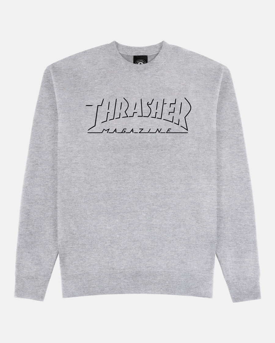 Felpa Shadow mag logo girocollo grigio