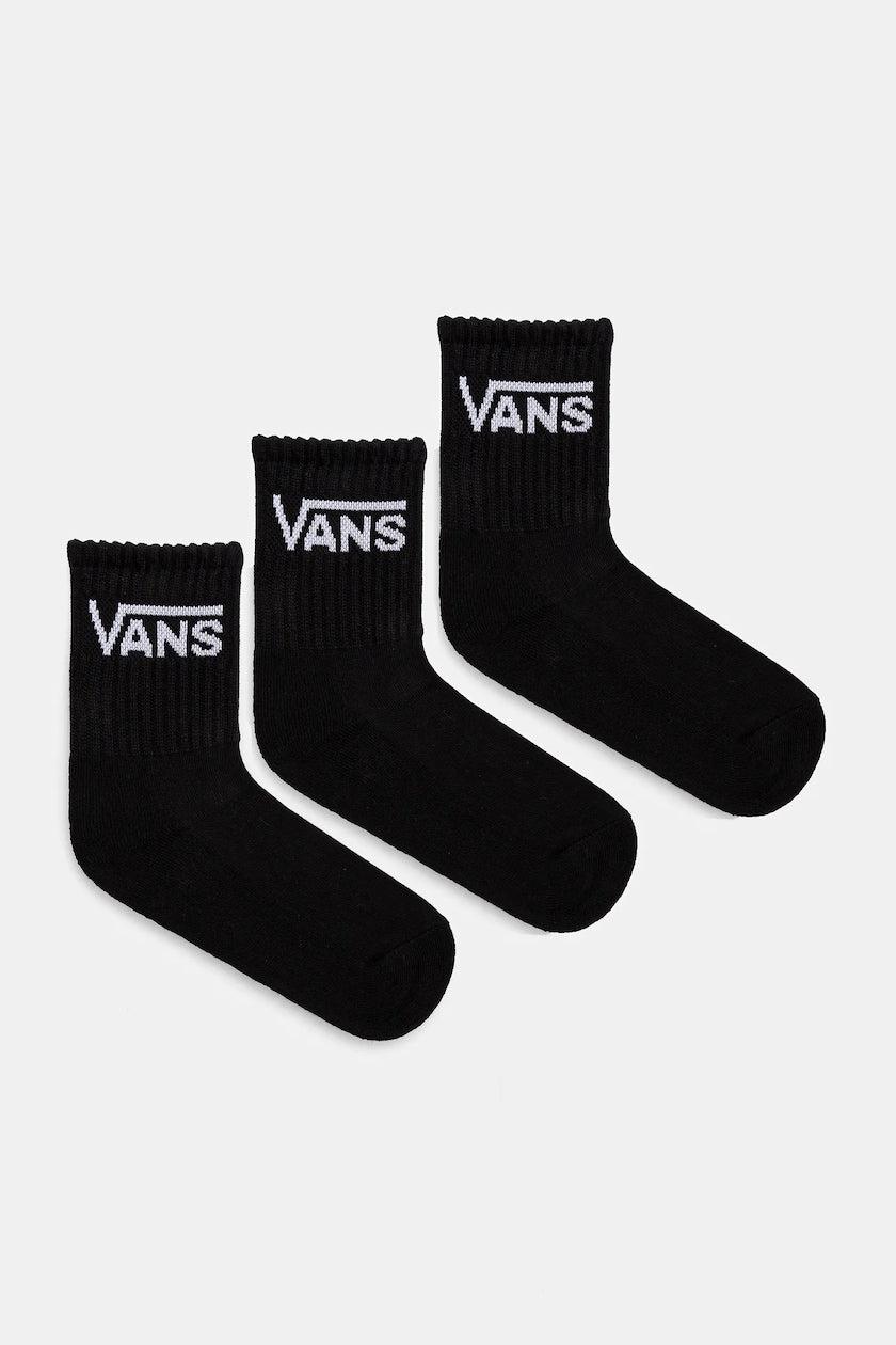 Calze Vans crew nero da bambino - 3 paia