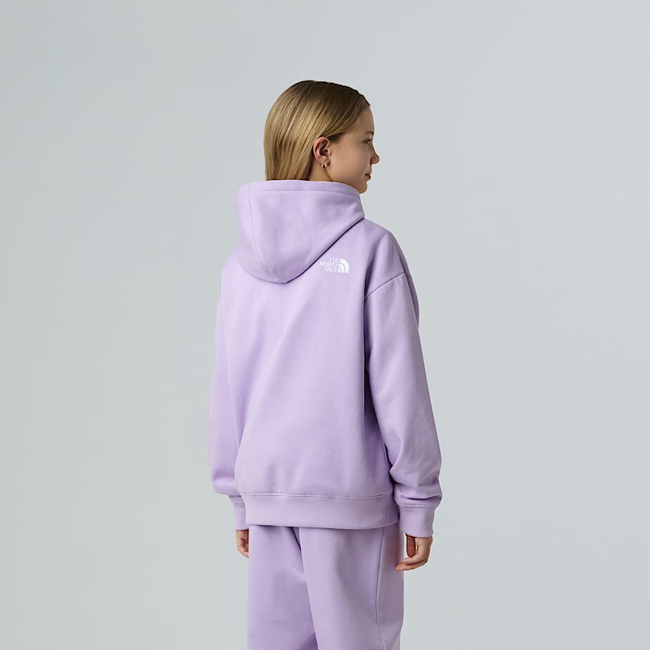 Felpa The north face con cappuccio lilla - 6/20 ANNI