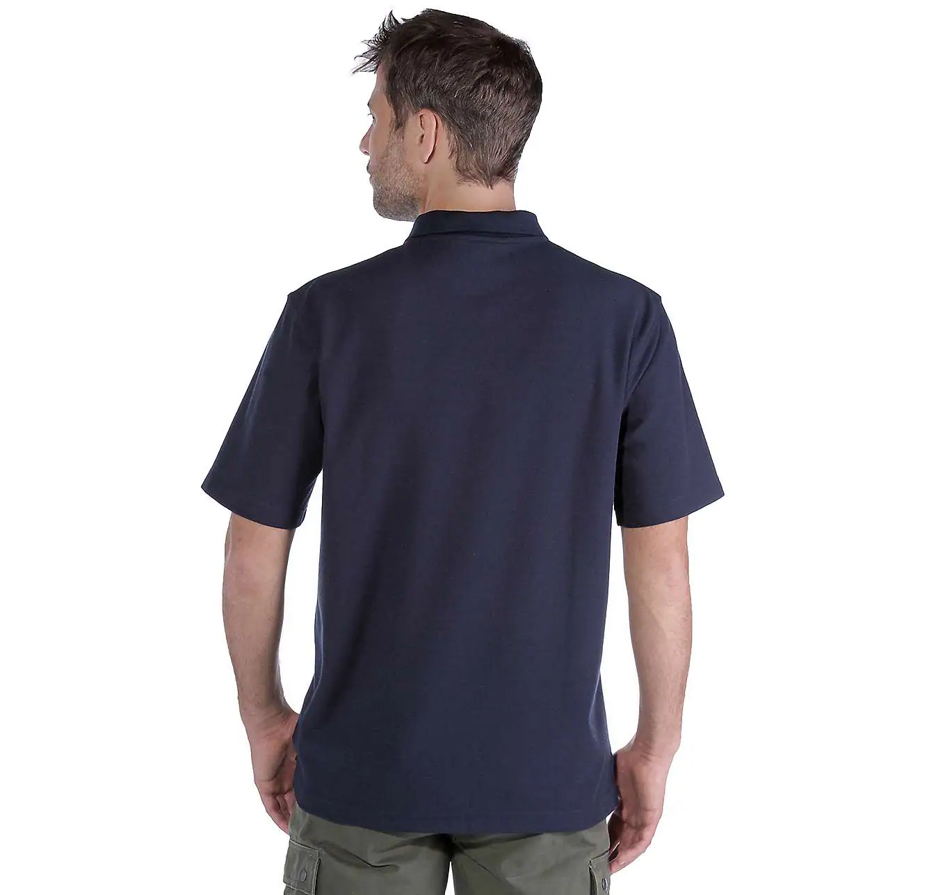 T-Shirt Polo con taschino blu