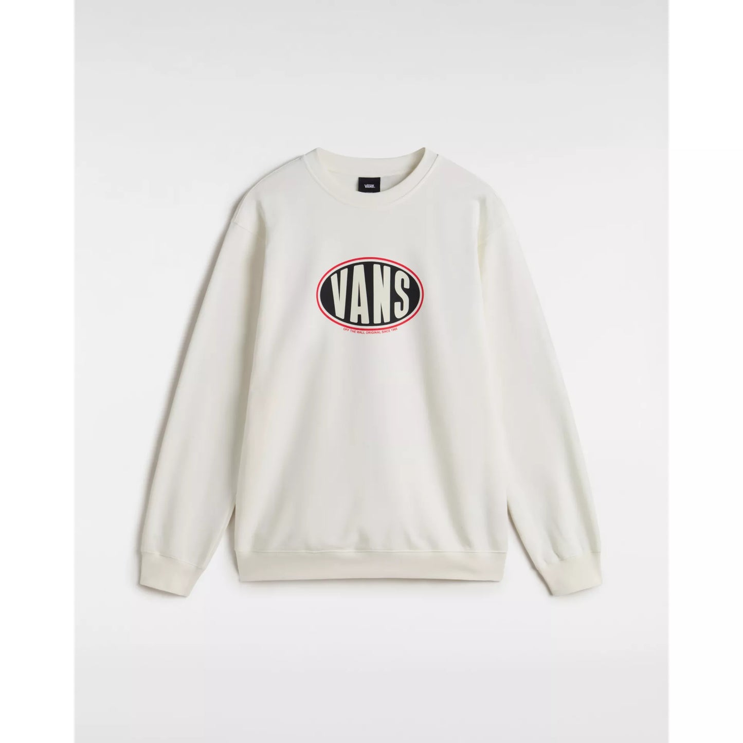 Felpa Spray on girocollo panna