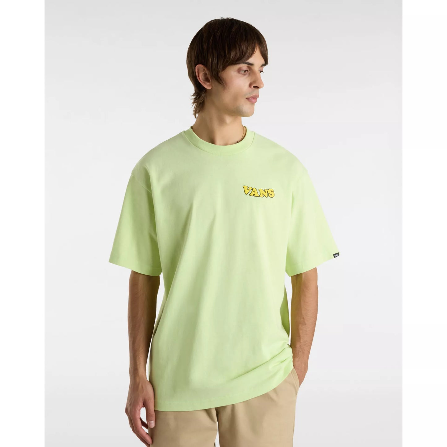 T-Shirt Skull giallo fluo