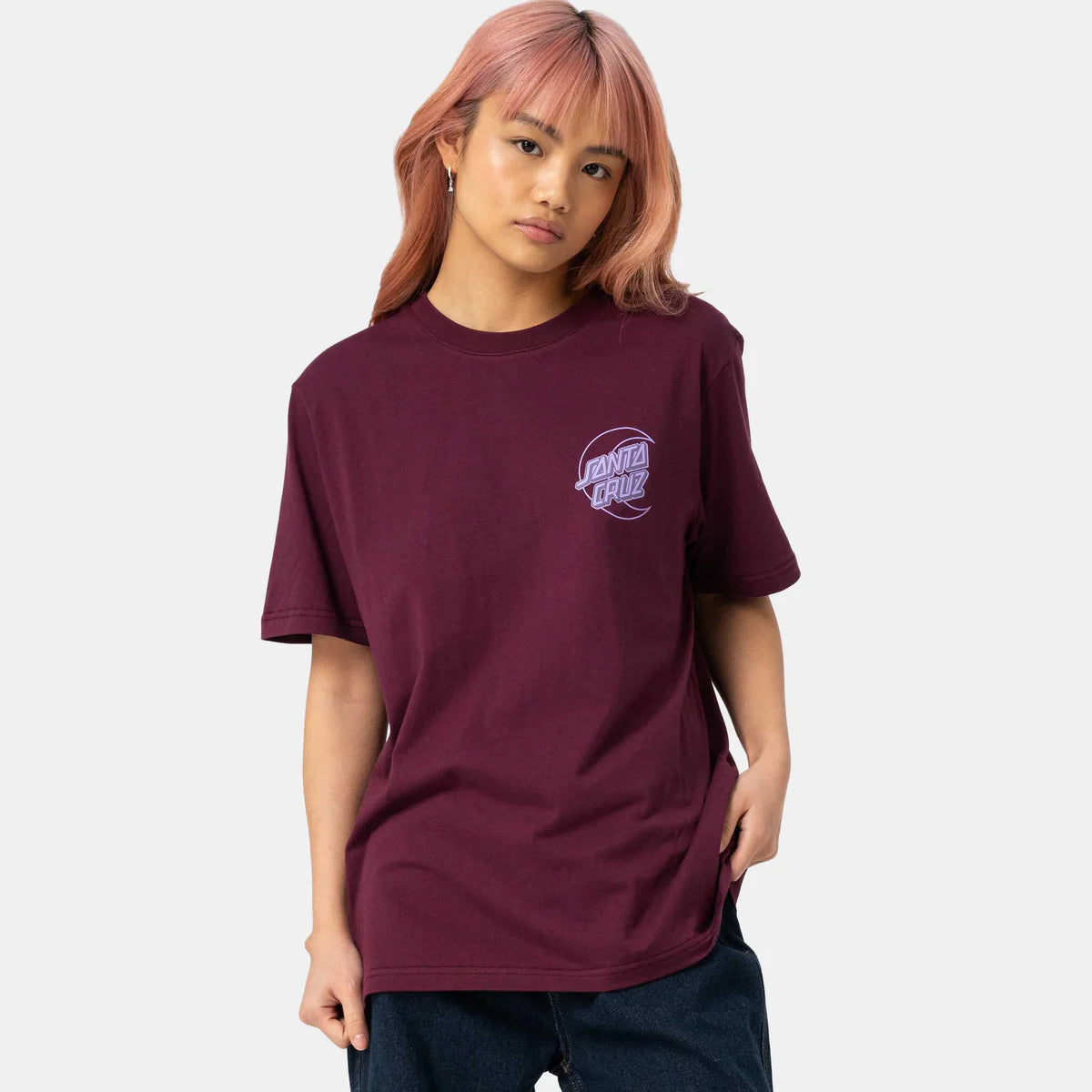 T-shirt Imprint moon viola