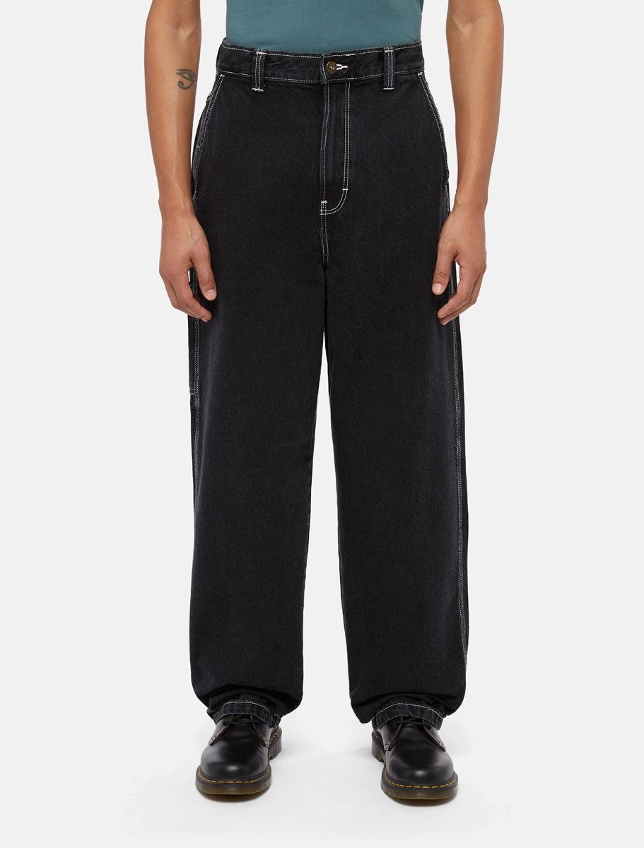 Jeans Madison slavato nero